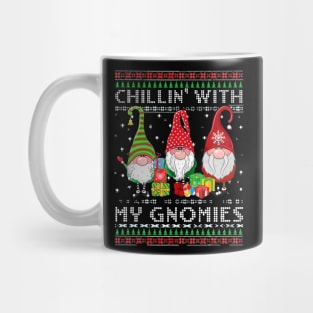 chillin with my gnomes christmas Mug